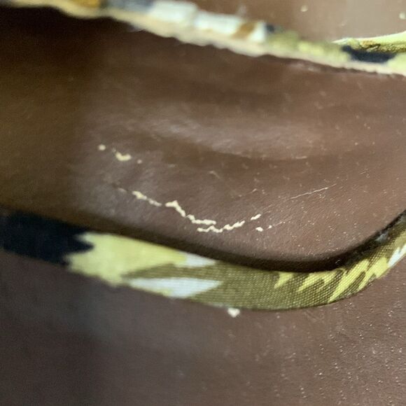 Aldo Jaylona Multicolor Pleated Fabric Peep Toe Platform High Heels Size 38 - Picture 14 of 16